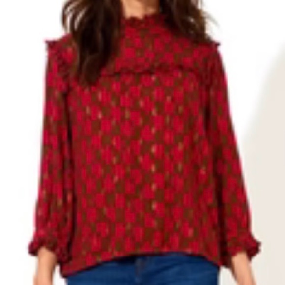 NWT Oliphant top m, red/gold - Picture 2 of 4
